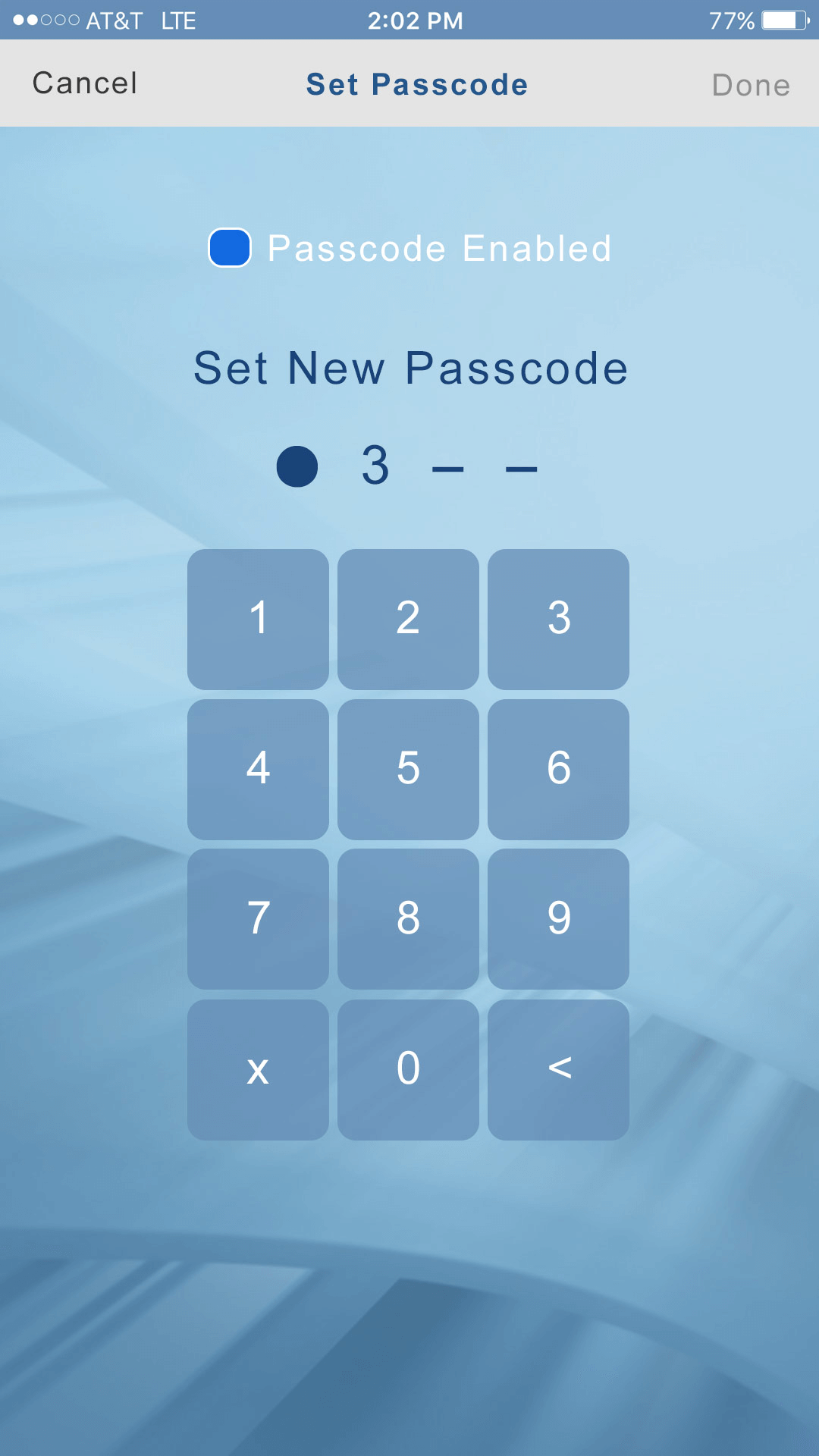 niles-passcode-screen